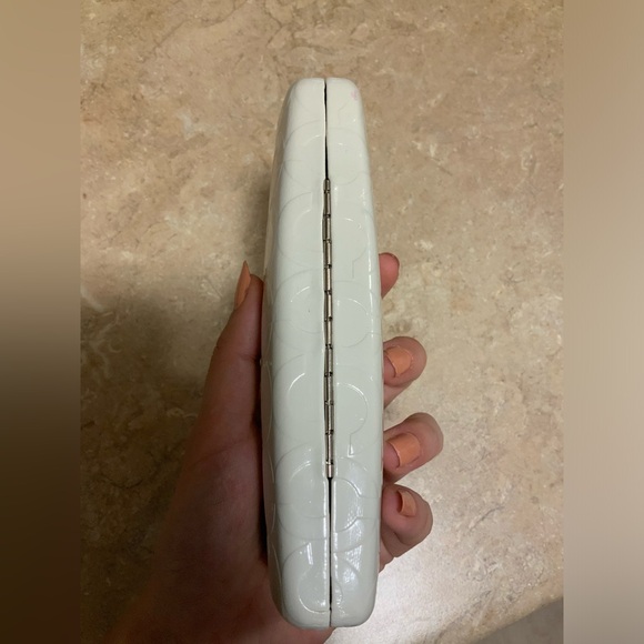 COACH Hardshell White Monogram CC Sunglasses Eyeglasses Protective Case 7” - Picture 12 of 12